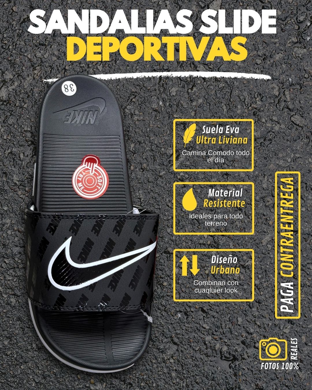 Sandalias Slide Confort Plus Dama