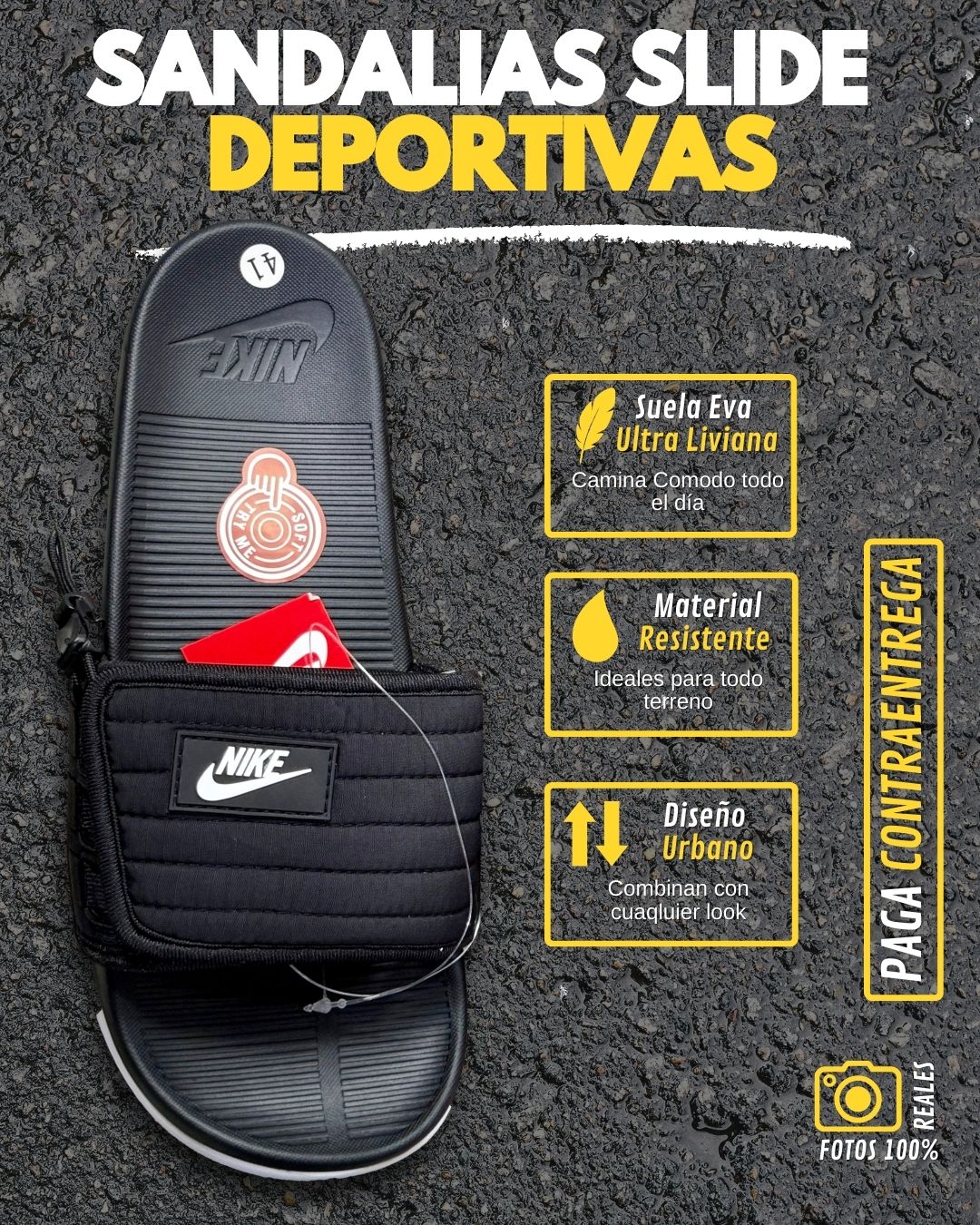 Sandalias Slide Asuna Confort