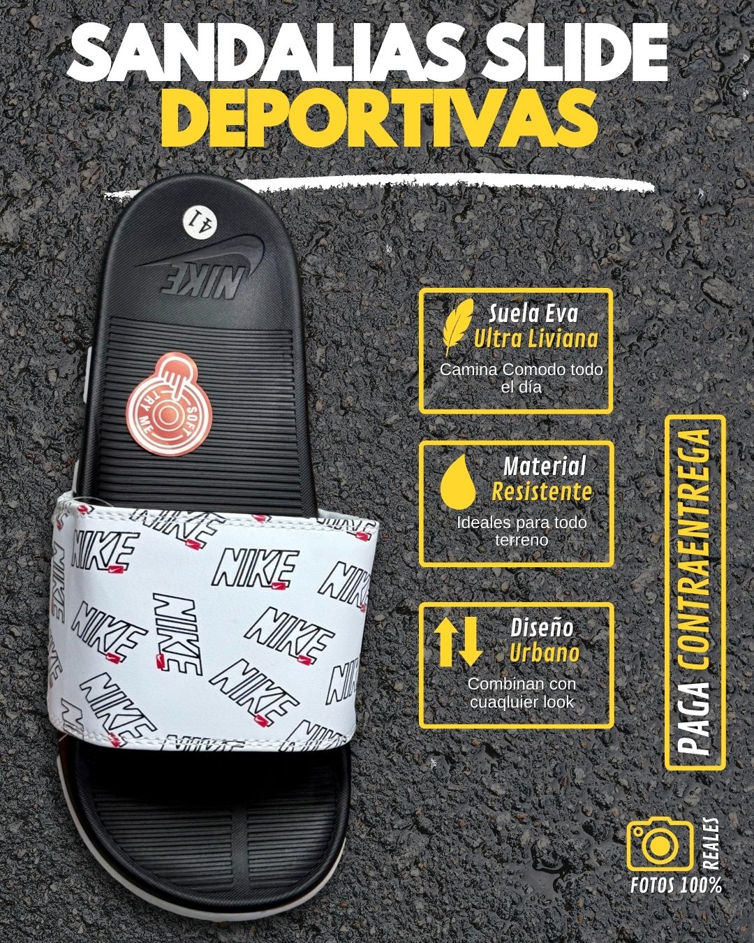 Sandalias Slide Confort Plus