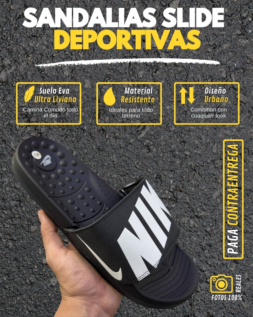 Sandalias Slide Confort Ultra