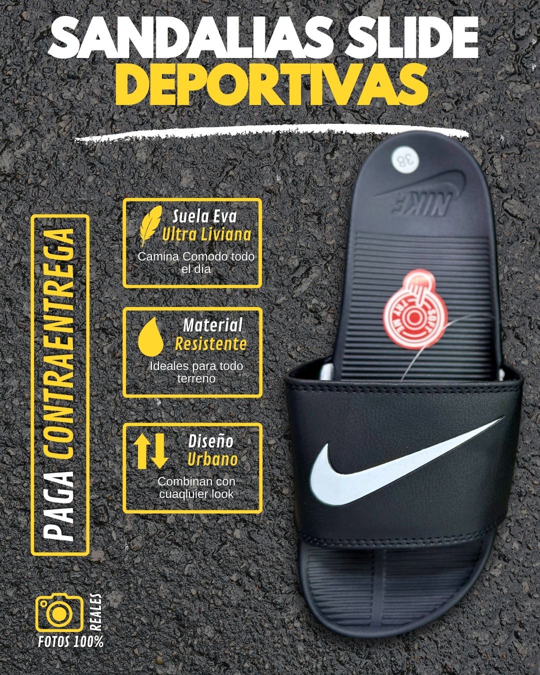 Sandalias Slide Confort Plus